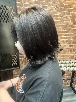 セミロング カラー パーマ ヘアアレンジ メンズ キッズ ネイル マツエク・マツパ アイブロウ times salon名駅所属・久木原 ゆりのヘアスタイル