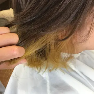 ミディアム カラー 三橋 和希のヘアスタイル