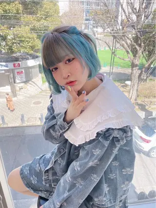 ミディアム カラー ミユル/ 盛れるエクステ🎀✨のヘアスタイル