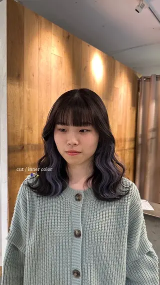 ミディアム カラー Lomalia Rukaのヘアスタイル