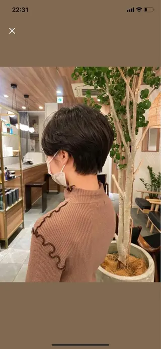 ショート カラー パーマ TYCHE GINZA所属・🍃服部 雅哉🍃銀座◎のヘアスタイル