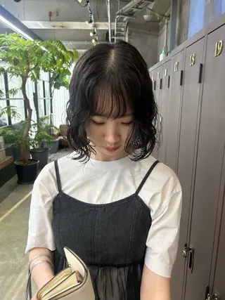 ミディアム 伊藤ほのか /パーマ/ショートのヘアスタイル