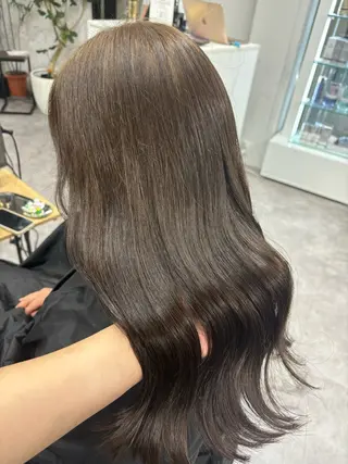 ミディアム カラー ハイトーン/ダブル カラー/akihoのヘアスタイル