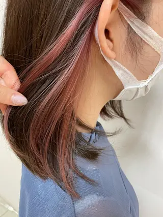 ミディアム カラー ヘアアレンジ 【Sweep】おじま のぞみのヘアスタイル