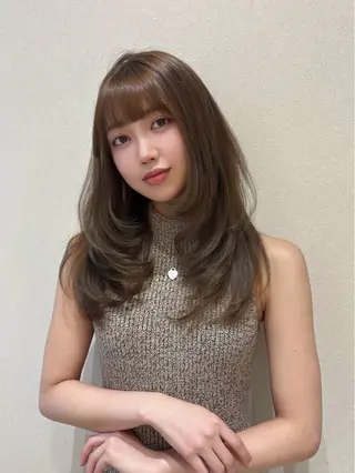 セミロング Hina/なりたいが 叶う韓国ヘア❤️のヘアスタイル