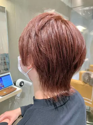 ショート カラー メンズ 縮毛矯正×艶カラー /中村勇太のヘアスタイル