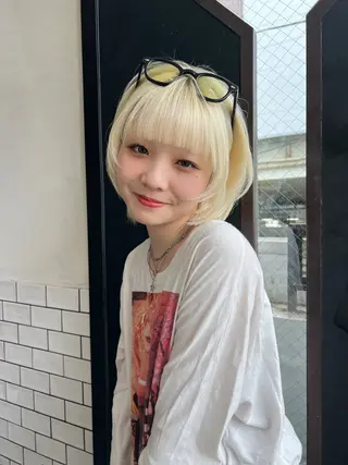 ミディアム 🍒暖色/艶カラー/ moe🍒のヘアスタイル