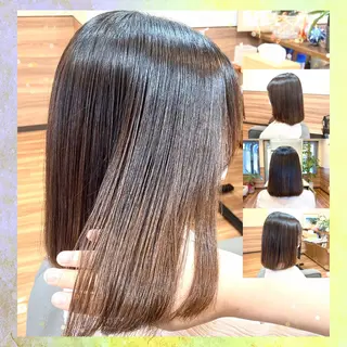 ミディアム パーマ Annon プライベートサロンのヘアスタイル