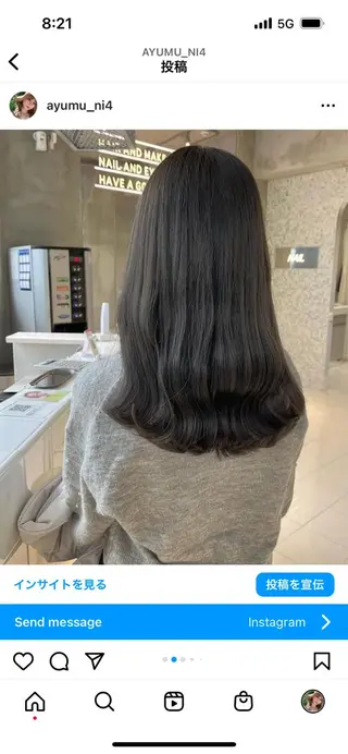 ロング カラー 韓国ヘア/耳ツボジュ エリー♡ayumuのヘアスタイル