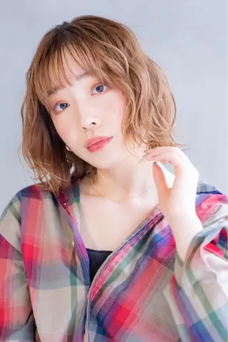 パーマ MUSASHI ブリーチカラー◎のヘアスタイル