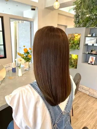 ミディアム パーマ VISAGE ba.sk 金子詩帆のヘアスタイル