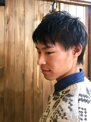 ショート メンズ MIRUCO by KURAKU所属・マキシ ヤスアキのヘアスタイル