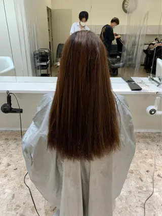 ロング 京都レイヤーカット/ 縮毛矯正/羽柴りくのヘアスタイル