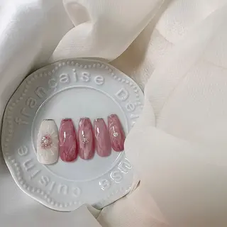 カラー ネイル 𓂃🦢Aurora Swan🌙𓂃のネイルデザイン