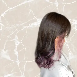 セミロング カラー 🦉静かに過ごしたい 方、個室席🦉タナカのヘアスタイル