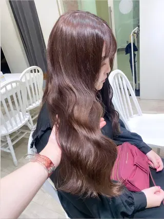ロング カラー 暖色カラー✨️ 門内 梨真のヘアスタイル