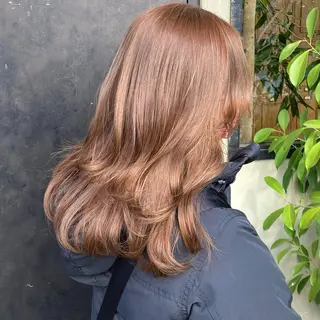ロング カラー 比嘉 陽のヘアスタイル
