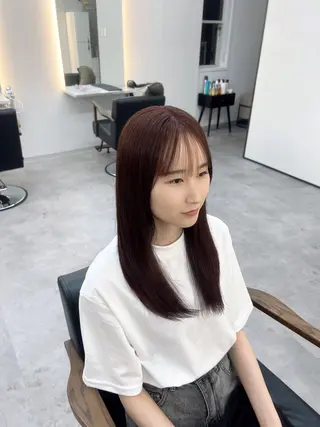 セミロング リエンスクレア川田 髪質改善/ブリーチのヘアスタイル