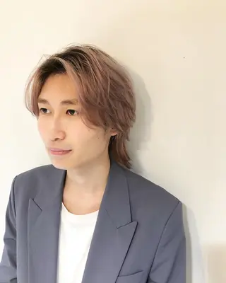 カラー ヘアアレンジ メンズ ainico+所属・メンズ特化✂️栗原 侑也のヘアスタイル