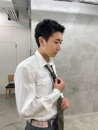 メンズ メンズカット パーマ[佐橋]のヘアスタイル