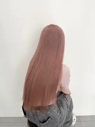 ロング 暖色カラー🩷カット モデル大募集🦋紗矢のヘアスタイル