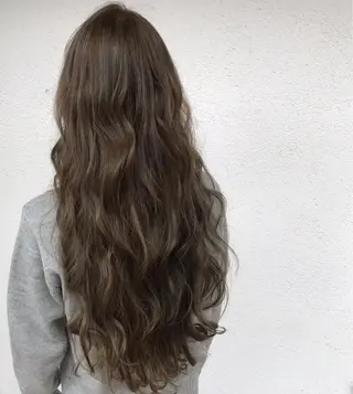 ロング カラー パーマ ヘアアレンジ メンズ キッズ マツエク・マツパ Luela堅田所属・田中 裕士のヘアスタイル