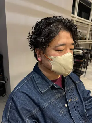 ミディアム パーマ メンズ Dxxxx III所属・女性目線の大人 メンズ*Ayakaのヘアスタイル