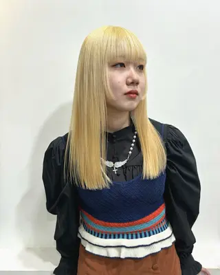 セミロング カラー 🟧オシャレ女子多数 アツシ🟧のヘアスタイル