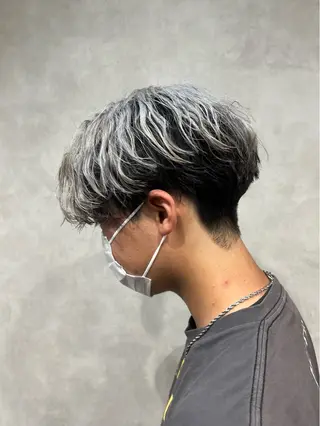 カラー メンズ 💀EDEN副店長/ ブリーチ"骨格補正"のヘアスタイル