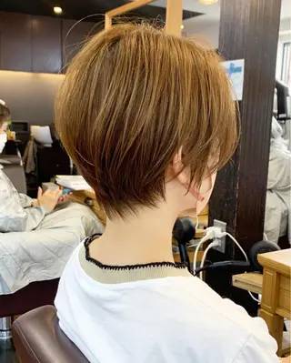 ショート 縮毛矯正/ショート/ レイヤー/畑中正敏のヘアスタイル