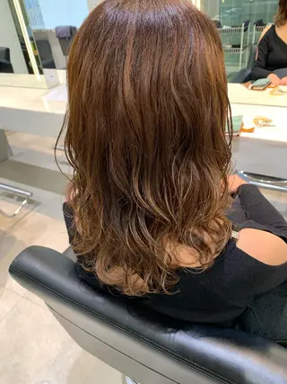 ミディアム 🫧透明感カラー/ ボブ/小笠原汐海🪽のヘアスタイル