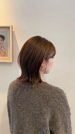 ミディアム 中野 百乃華のヘアスタイル