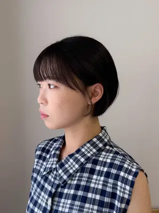 ショート カラー ヘアアレンジ 立川レイヤー 透明感カラーaoiのヘアスタイル