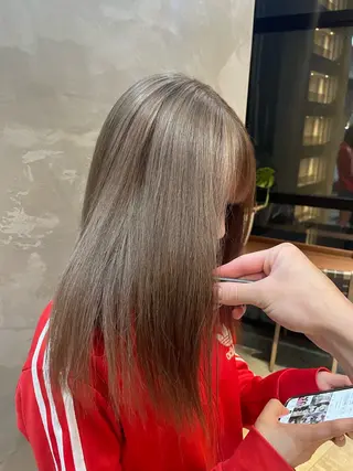 ミディアム カラー 渋谷/レイヤーボブ・ 透明感カラーしょうごのヘアスタイル