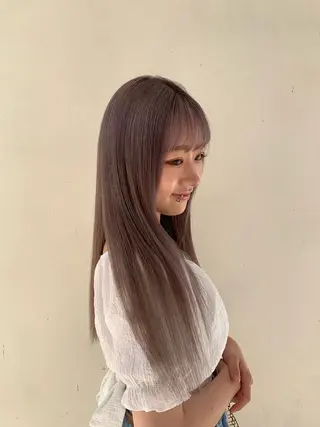 ロング カラー 松本 晴琉のヘアスタイル