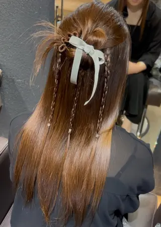 ヘアアレンジ キッズ GATE.所属・ちあり ／梅田🎀のヘアスタイル