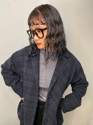 ミディアム カラー land所属・透明感カラー/レイヤ ー🌙Honokaのヘアスタイル