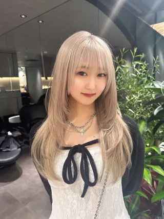 ロング カラー 🇰🇷韓国ヘア/ レイヤー/まさ❣️のヘアスタイル