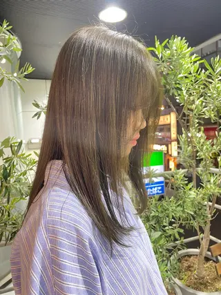 カラー ‪るか/‪透明感 カラー/アレンジのヘアスタイル