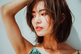 ミディアム あ いのヘアスタイル