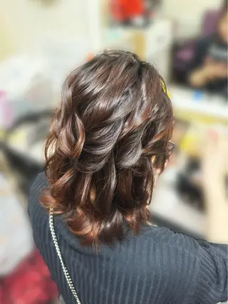 ミディアム ヘアアレンジ Room304所属・🐗hair set AIRI🫧🫧のヘアスタイル