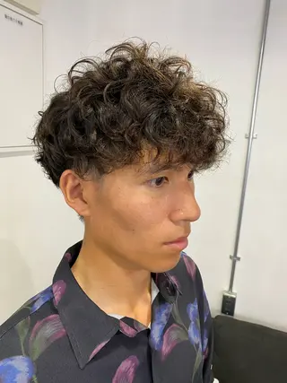 パーマ メンズ ロアヘアーコーディネート所属・ナチュラルヘア /透明感/長井遥陽のヘアスタイル