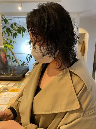 ミディアム パーマ 高橋 愛美のヘアスタイル