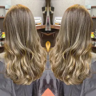 ロング カラー ヘアアレンジ Lizir ルズィール所属・Luzir⭐︎ GEN⭐︎のヘアスタイル