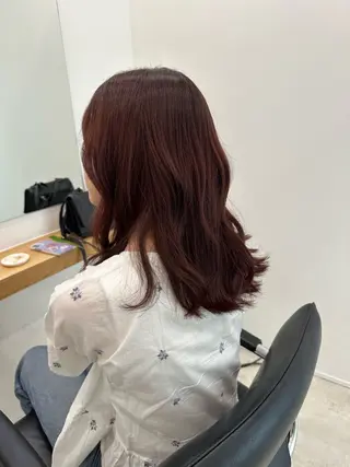 セミロング カラー レイヤー/ナチュラル 💐nao.のヘアスタイル