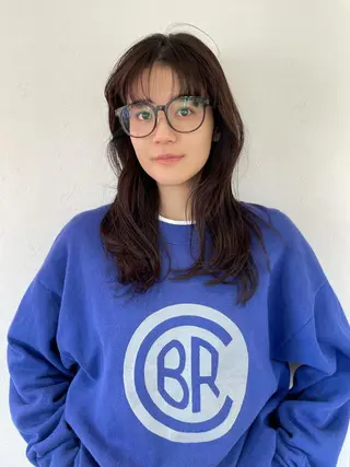 セミロング カラー SALOWIN下北沢所属・hazuki 🌝のヘアスタイル