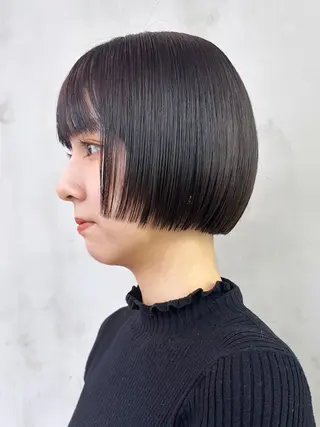 ミディアム カラー パーマ ヘアアレンジ ITby ALBUM 北千住店のヘアスタイル