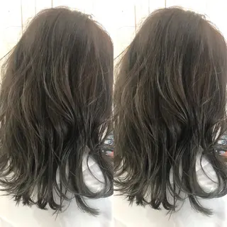 セミロング カラー ヘアサロンオスカー 岸和田蛸地蔵店のヘアスタイル