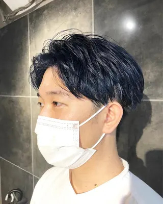 カラー ヘアアレンジ メンズ ainico+所属・メンズ特化✂️栗原 侑也のヘアスタイル