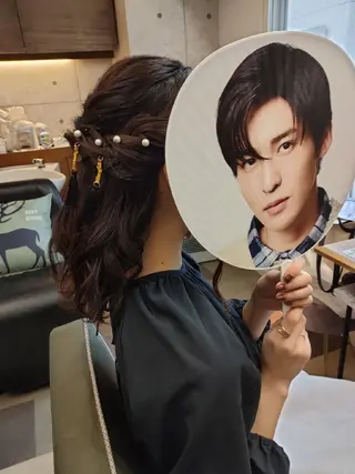 ヘアアレンジ ミディアム HempBeauty 浅野アサミのヘアスタイル